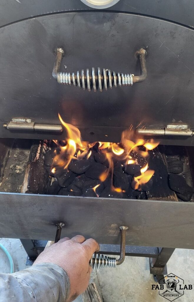 Custom charcoal outlet grill